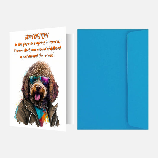 Labradoodle Birthday Card