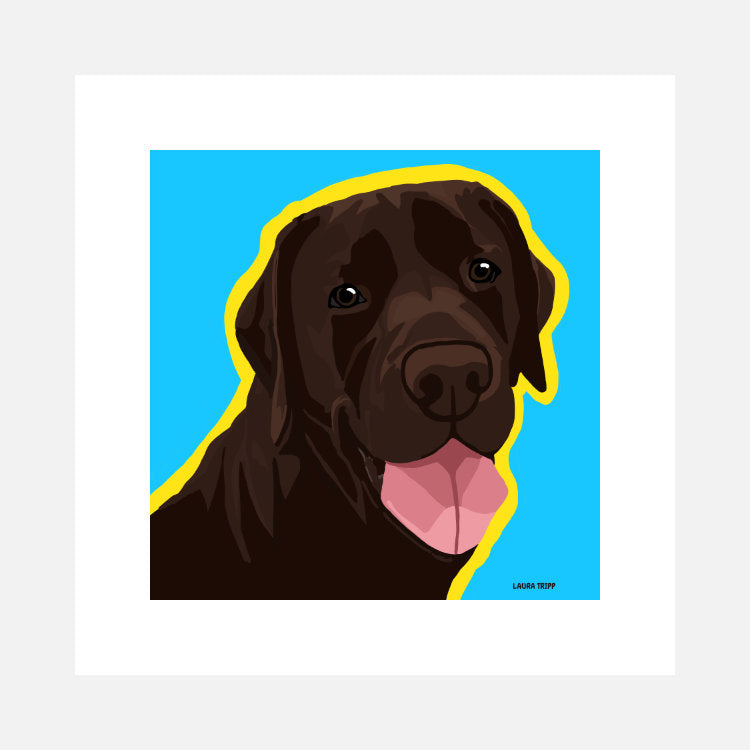 Chocolate sale labrador art