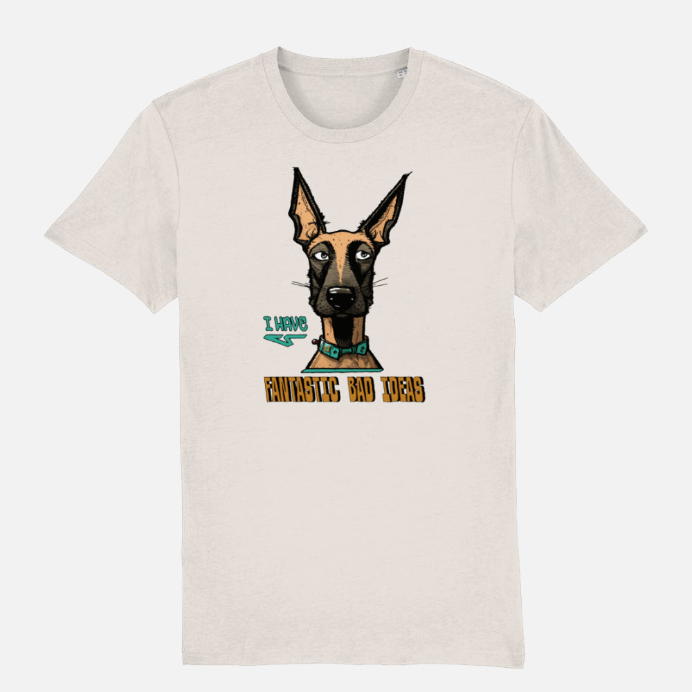 Belgian Malinois Unisex T-shirt - Colour: Vintage White