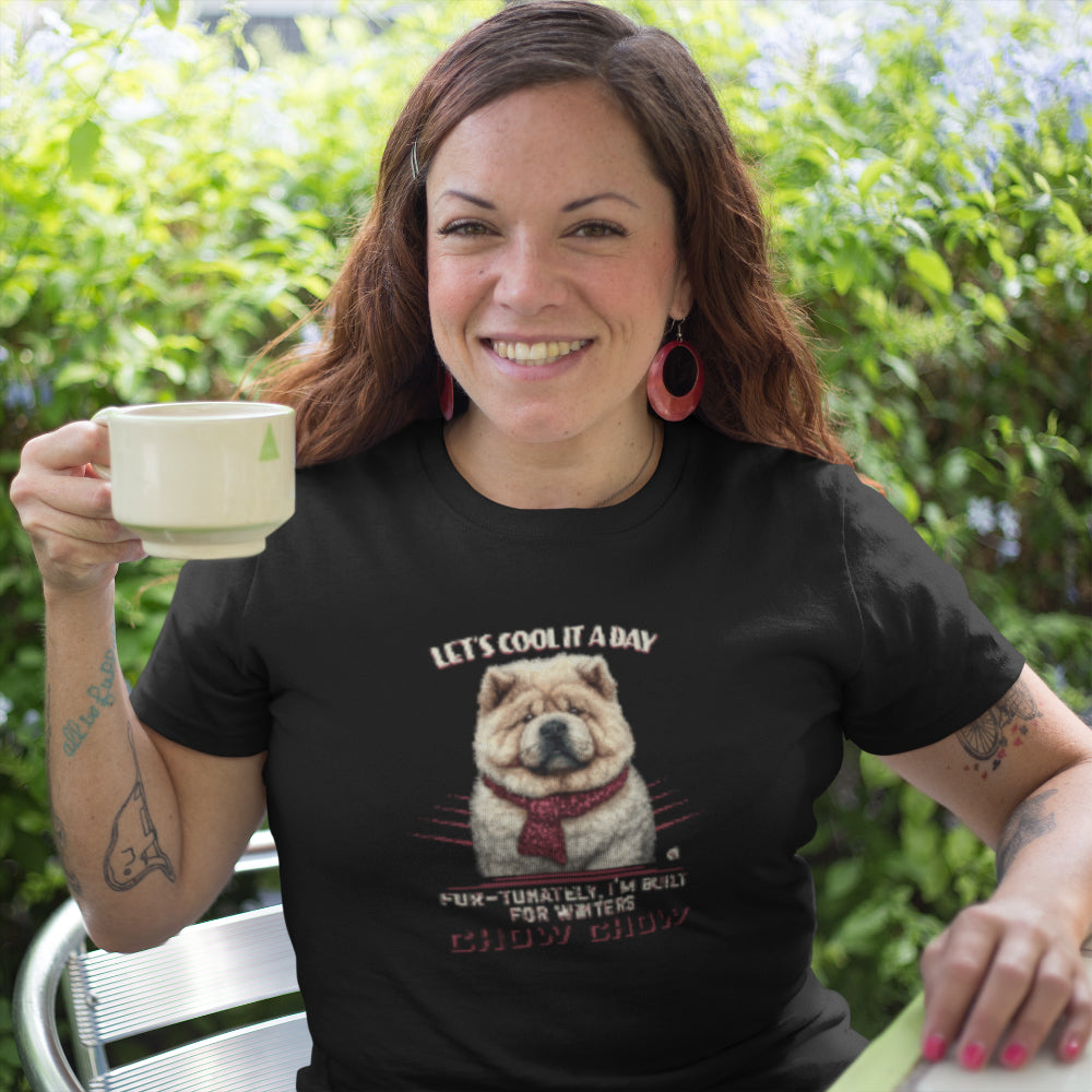 Chow Chow Unisex T-shirt (Cool It) - Colour: Black