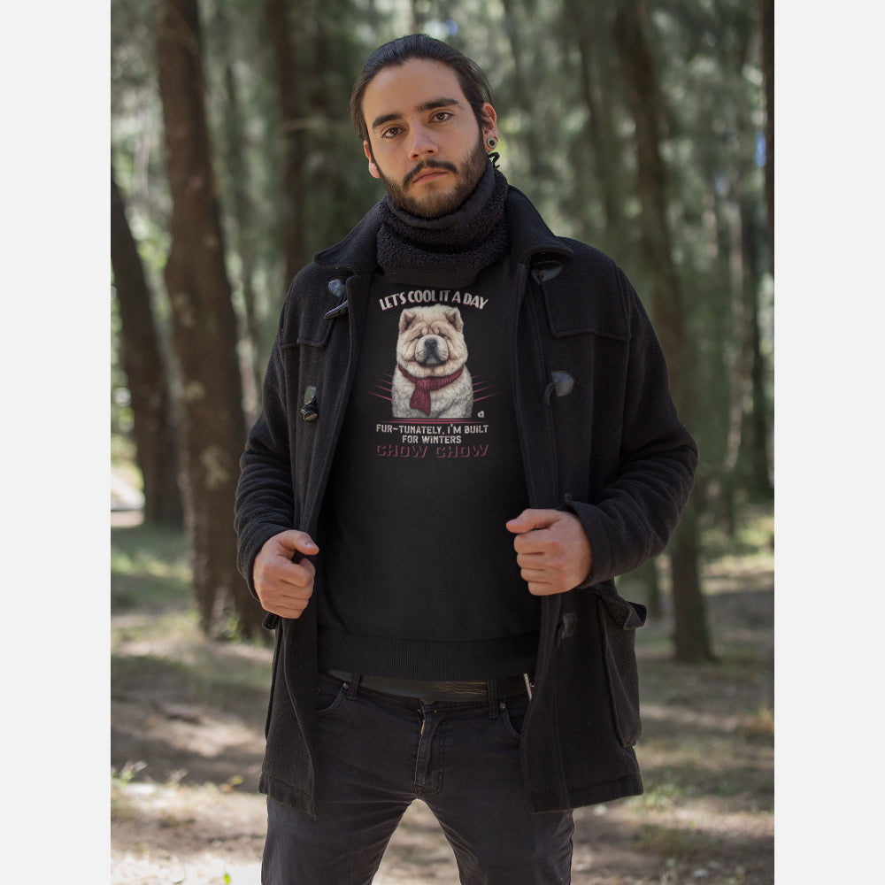 Chow Chow Unisex Sweatshirt (Cool It) - Colour: Black