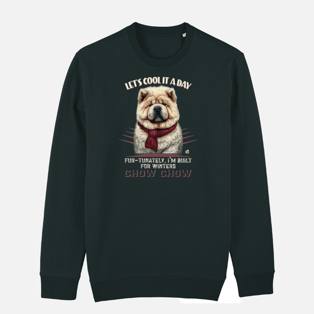 Chow Chow Unisex Sweatshirt (Cool It) - Colour: Black