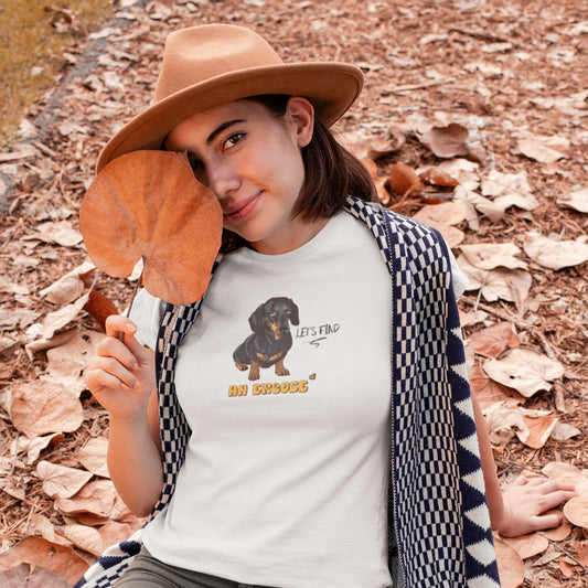 Dachshund Unisex T-shirt - Colour: Vintage White