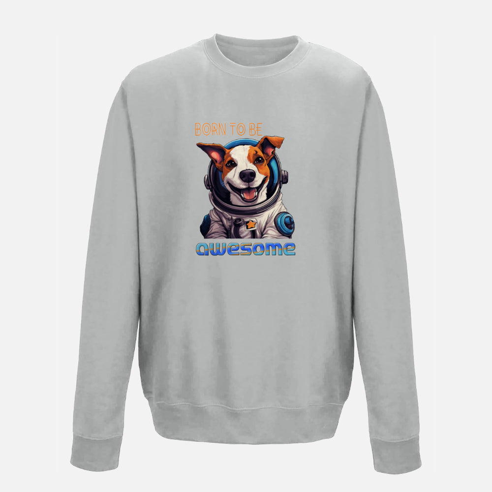 Kids' Jack Russell Terrier Sweatshirt - Colour: Heather Grey