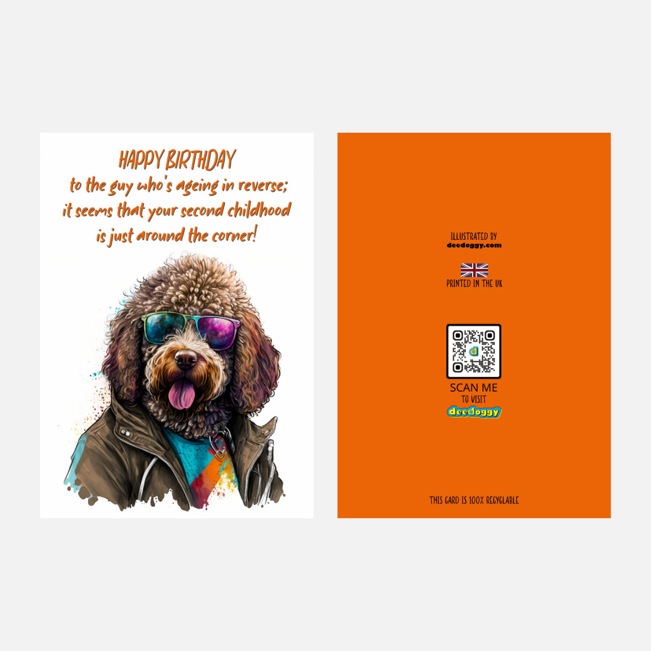 Labradoodle Birthday Card
