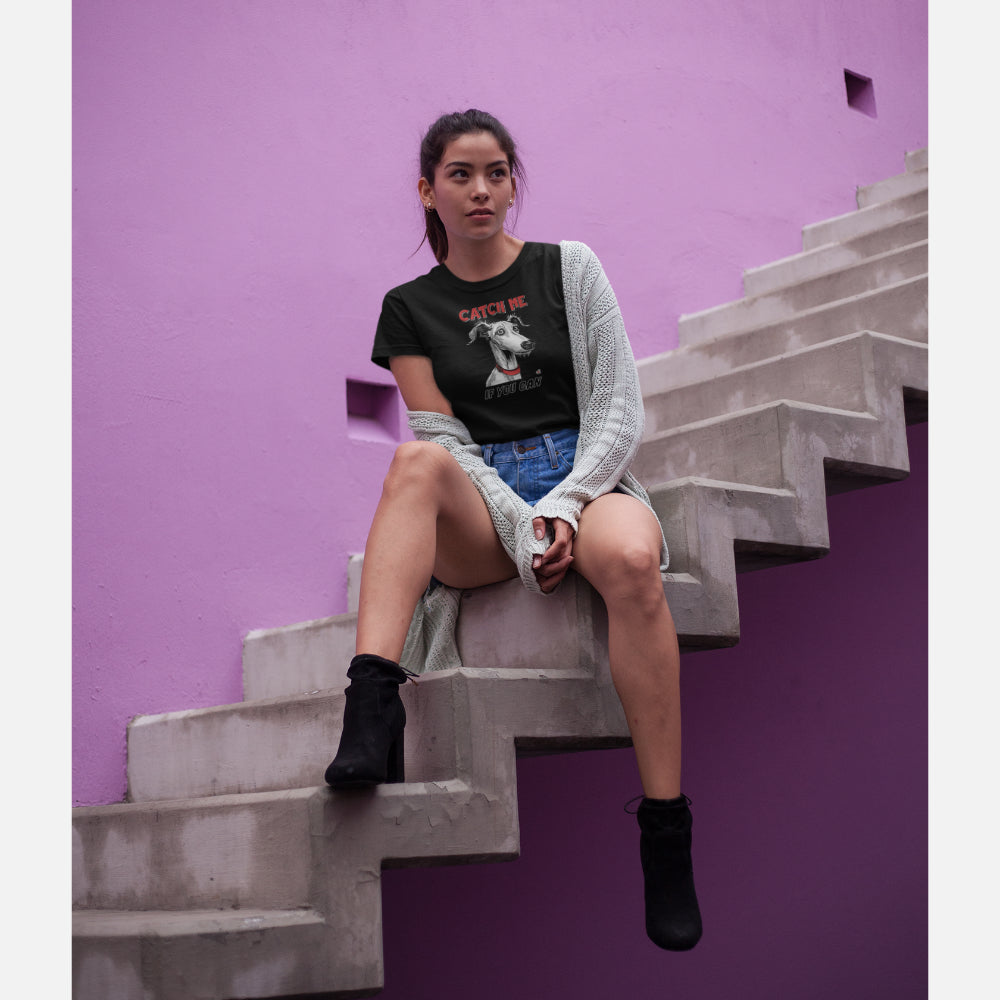 Lurcher-T-shirt-Black-Woman