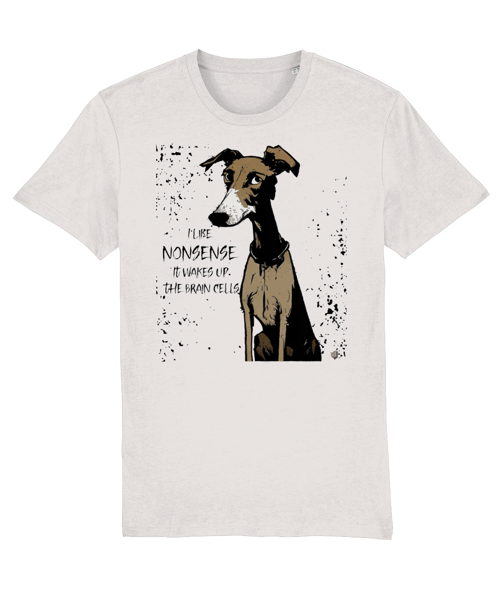 Lurcher Unisex T-shirt - Colour: Off White
