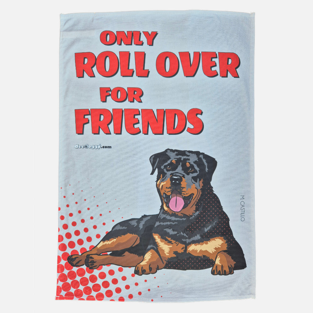 Rottweiler Gift Tea Towel (artist Maria Castillo)