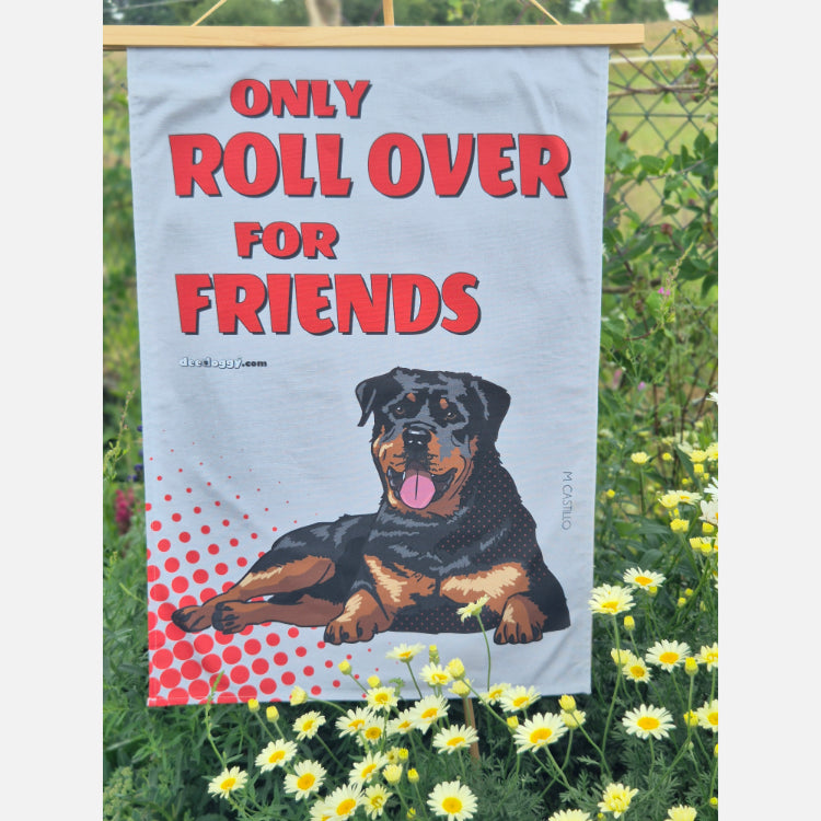 Rottweiler Gift Tea Towel (artist Maria Castillo)