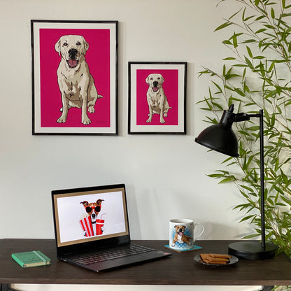 Golden Retriever Art Print (artist Maria Castillo)