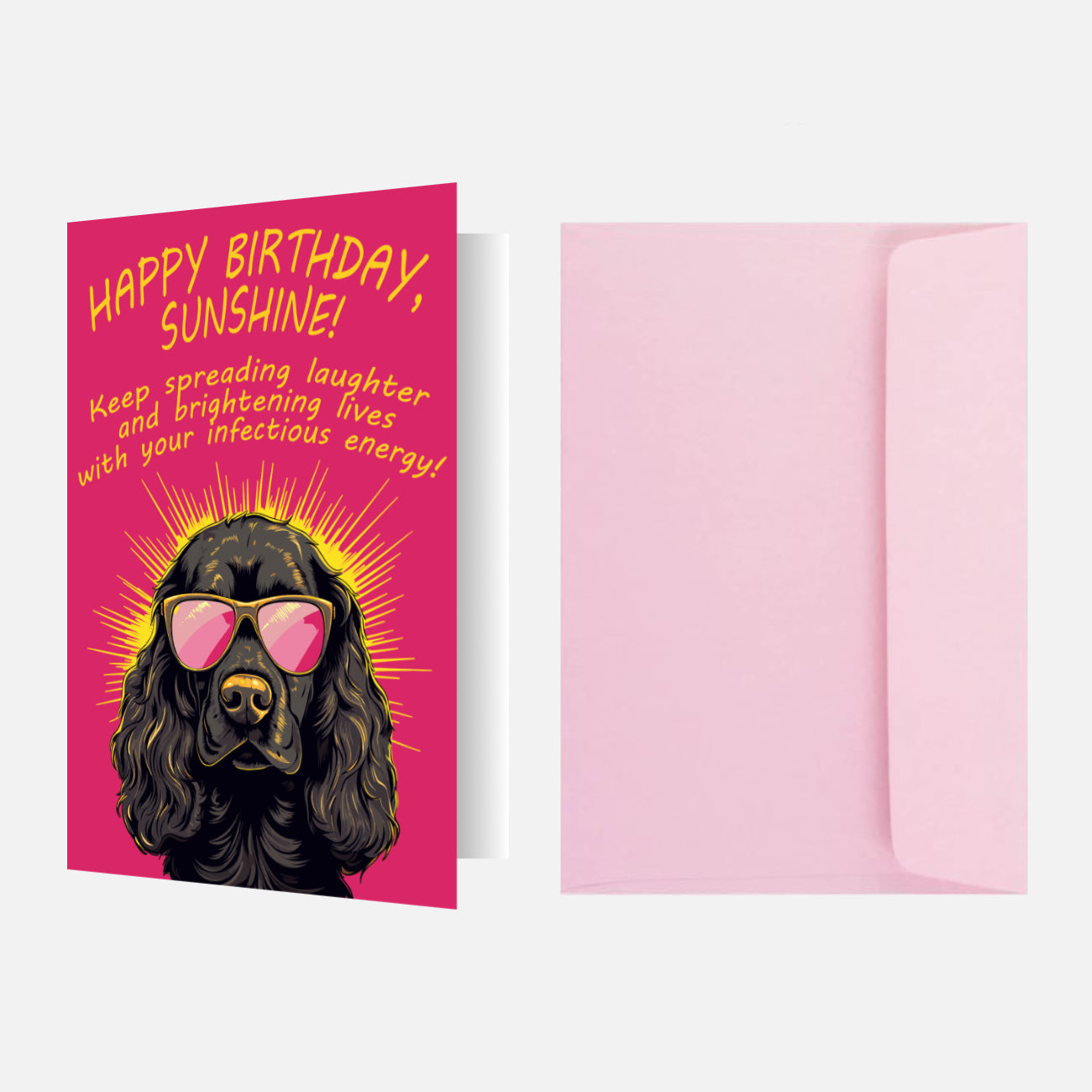 Cocker Spaniel Birthday Card (Sunshine)