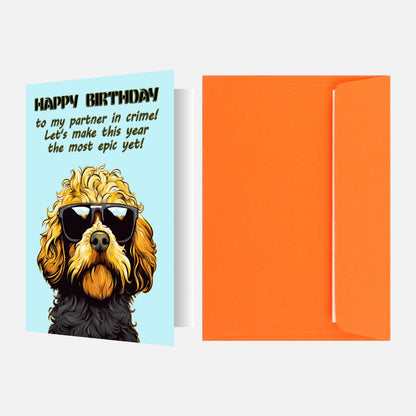 Goldendoodle Birthday Card