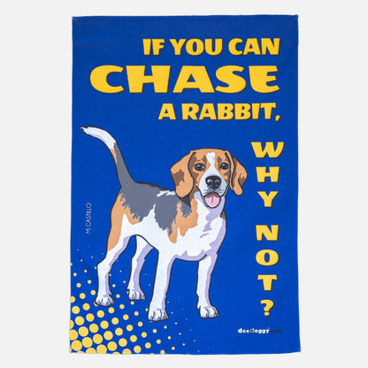 100% cotton 45cm x 68cm Beagle Tea Towel