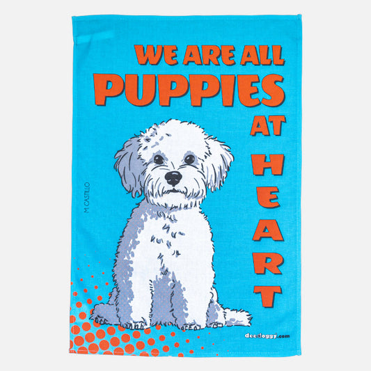 Bichon Frise Gift Tea Towel (artist Maria Castillo)