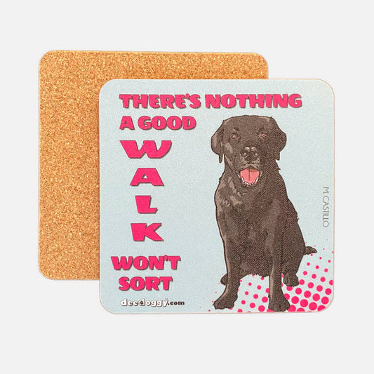 Black Labrador Gift Coaster (artist Maria Castillo)