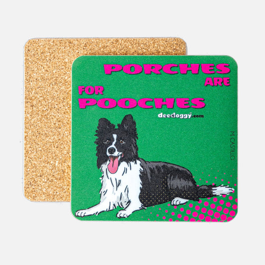 Border Collie Gift Coaster (artist Maria Castillo)