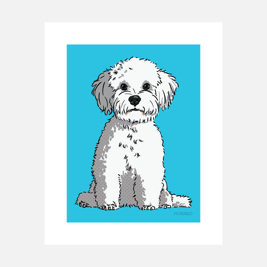 Bichon Frise Art Print (artist Maria Castillo)