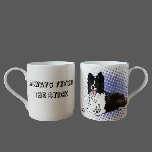 Border Collie Gift Mug (artist Maria Castillo)