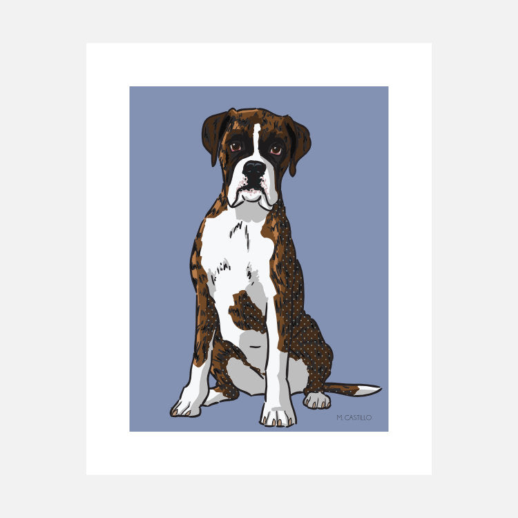 Boxer Art Print (artist Maria Castillo)