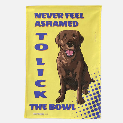 Chocolate Labrador Gift Tea Towel (artist Maria Castillo)