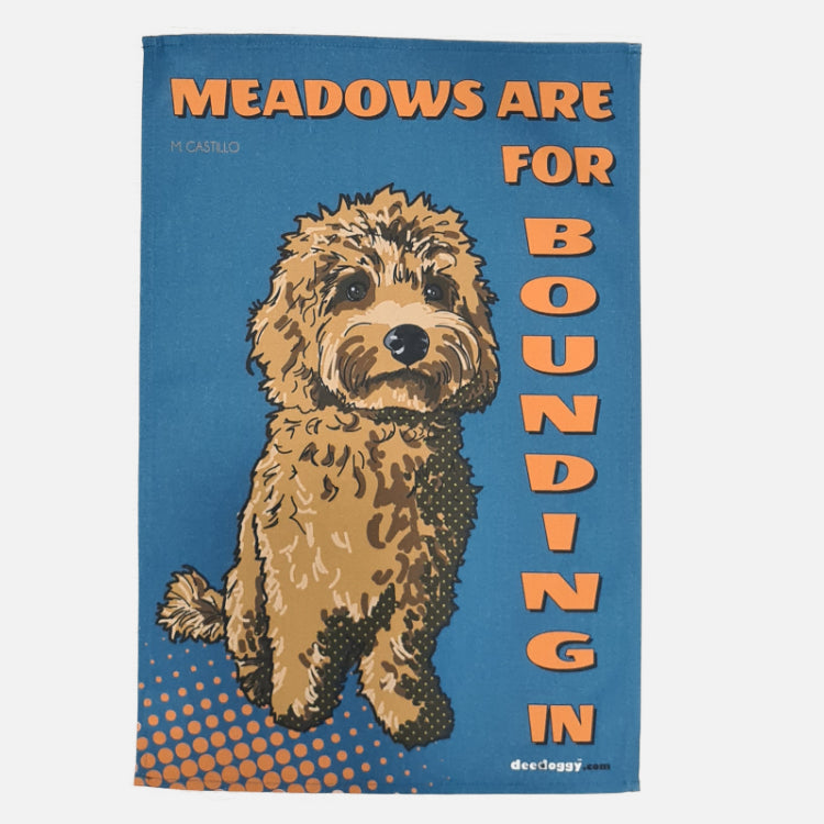 Cockapoo Gift Tea Towel (artist Maria Castillo)