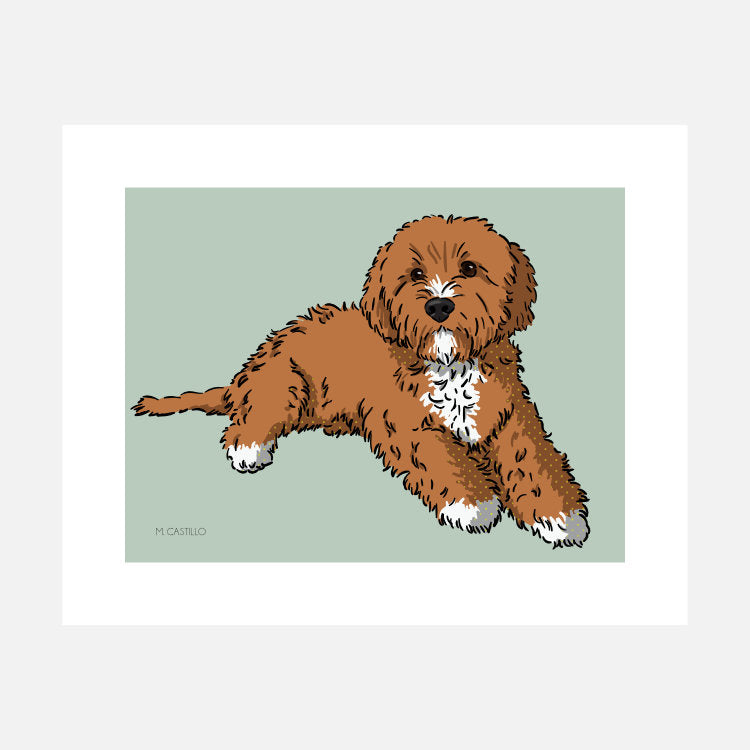 Cavapoo Art Print (artist Maria Castillo)