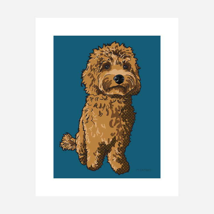 Cockapoo Art Print (artist Maria Castillo) – DeeDoggy
