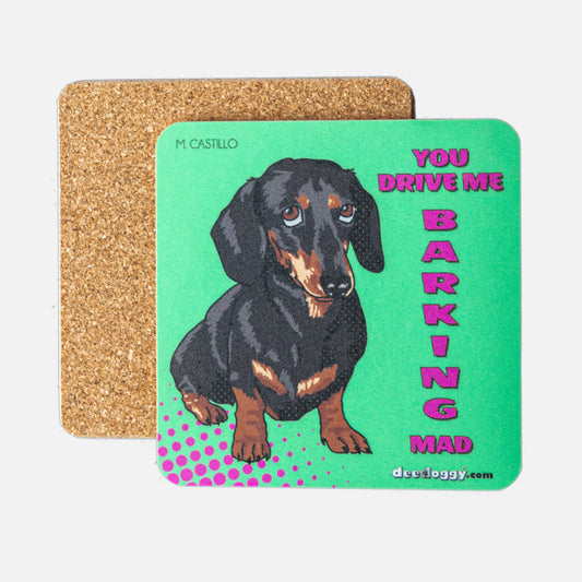 Dachshund Gift Coaster (artist Maria Castillo)