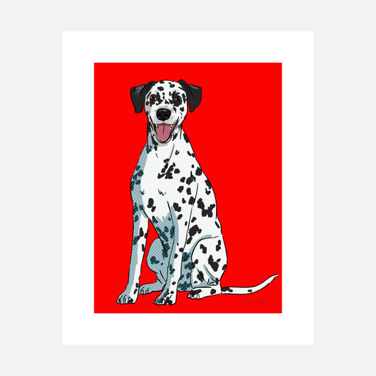 Dalmatian Art Print (artist Maria Castillo)