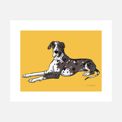 Great Dane Art Print (artist Maria Castillo)