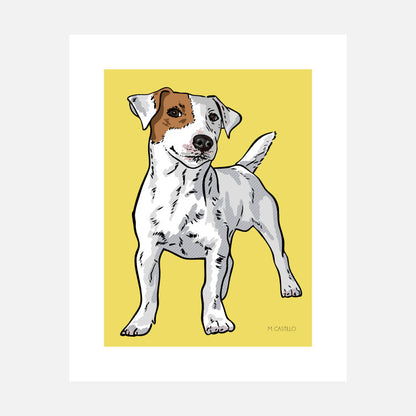 Jack Russell Terrier Art Print (artist Maria Castillo)