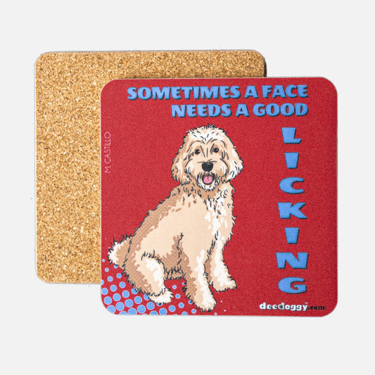 Labradoodle Gift Coaster (artist Maria Castillo)