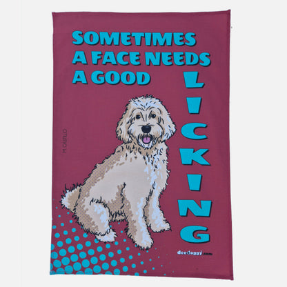Labradoodle Gift Tea Towel (artist Maria Castillo)
