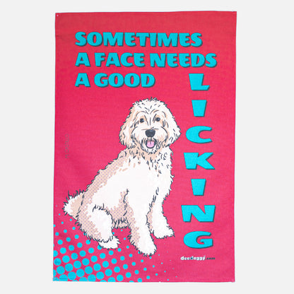 Labradoodle Gift Tea Towel (artist Maria Castillo)