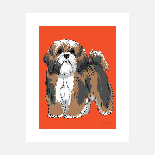 Lhasa Apso Art Print (artist Maria Castillo)