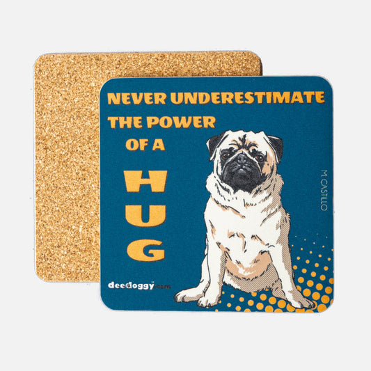 Pug Gift Coaster (artist Maria Castillo)