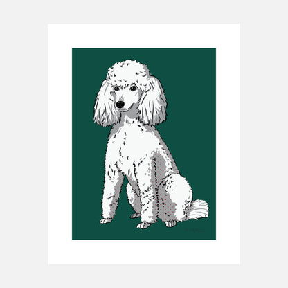 Poodle Art Print (artist Maria Castillo)