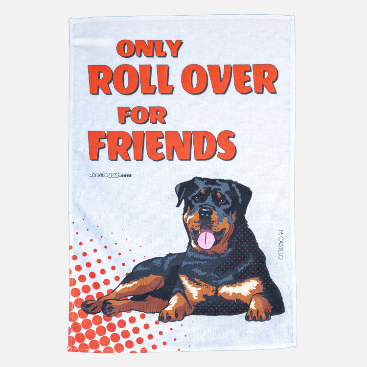 Rottweiler Gift Tea Towel (artist Maria Castillo)