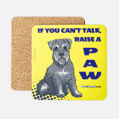 Schnauzer Gift Coaster (artist Maria Castillo)