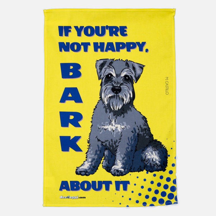 Schnauzer Gift Tea Towel (artist Maria Castillo)