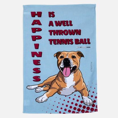 Staffordshire Terrier Gift Tea Towel (artist Maria Castillo)