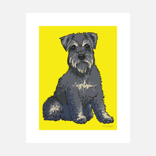 Schnauzer Art Print (artist Maria Castillo)