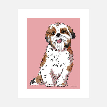 Shih Tzu Art Print (artist Maria Castillo)