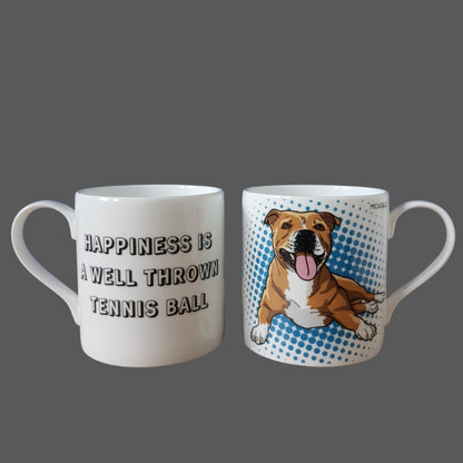 Staffordshire Terrier Gift Mug (artist Maria Castillo)