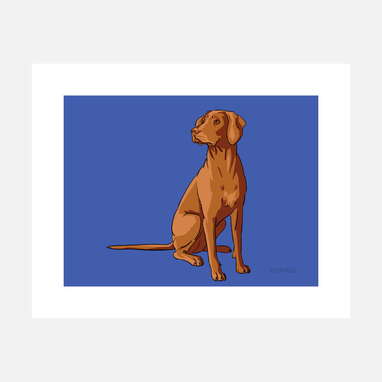 Vizsla Art Print (artist Maria Castillo)