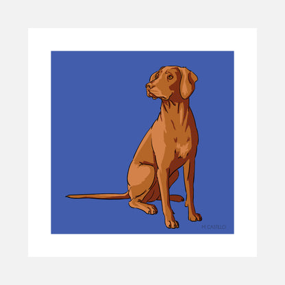 Vizsla Art Print (artist Maria Castillo)