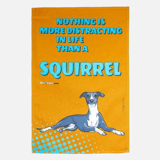 Whippet Gift Tea Towel (artist Maria Castillo)