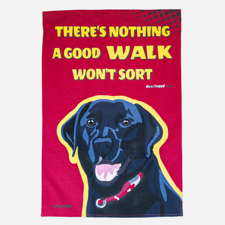 Black Labrador Gift Tea Towel (artist Laura Tripp)