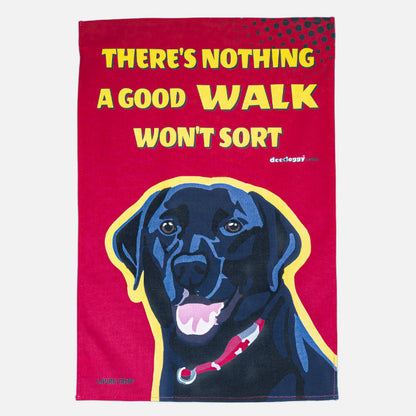 Black Labrador Gift Tea Towel (artist Laura Tripp)