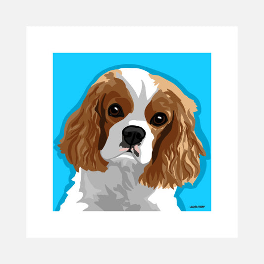 Cavalier King Charles Spaniel Art Print (artist Laura Tripp)